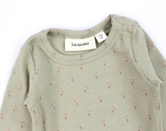 Lil Atelier moss gray blomstret body